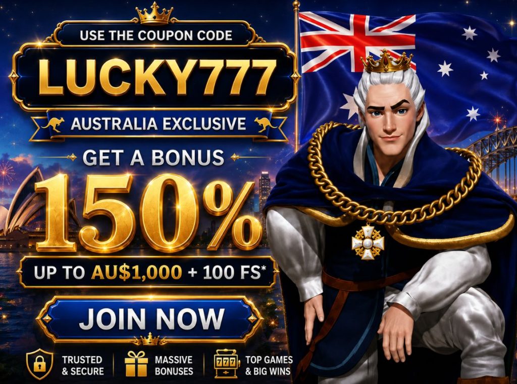 King billy Lucky777 bonus offer for Australian pokie players 2026